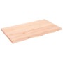 Estante de pared madera maciza roble sin tratar 100x60x(2-4) cm en Estanterías | Comprar online en Foru.es