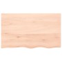Estante de pared madera maciza roble sin tratar 100x60x(2-6) cm en Estanterías | Comprar online en Foru.es