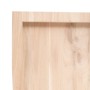 Estante de pared madera maciza roble sin tratar 100x60x(2-6) cm en Estanterías | Comprar online en Foru.es