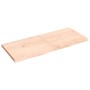 Estante de pared madera maciza roble sin tratar 120x50x(2-4) cm en Estanterías | Comprar online en Foru.es
