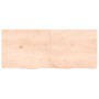 Estante de pared madera maciza roble sin tratar 120x50x(2-4) cm en Estanterías | Comprar online en Foru.es