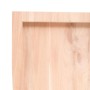 Estante de pared madera maciza roble sin tratar 120x50x(2-4) cm en Estanterías | Comprar online en Foru.es