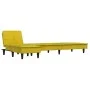 Sofá cama en forma de L terciopelo amarillo 255x140x70 cm de vidaXL, Sofás - Ref: Foro24-3157264, Precio: 410,82 €, Descuento: %