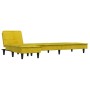 Sofá cama en forma de L terciopelo amarillo 255x140x70 cm de vidaXL, Sofás - Ref: Foro24-3157264, Precio: 387,16 €, Descuento: %