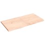 Estante de pared madera maciza roble sin tratar 120x60x(2-4) cm en Estanterías | Comprar online en Foru.es