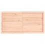 Estante de pared madera maciza roble sin tratar 120x60x(2-4) cm en Estanterías | Comprar online en Foru.es