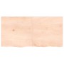 Estante de pared madera maciza roble sin tratar 120x60x(2-4) cm en Estanterías | Comprar online en Foru.es