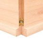 Estante de pared madera maciza roble sin tratar 120x60x(2-4) cm en Estanterías | Comprar online en Foru.es