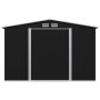 Caseta de jardín de acero gris antracita 257x205x178 cm de vidaXL, Cobertizos - Ref: Foro24-47030, Precio: 344,04 €, Descuent...
