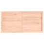 Estante de pared madera maciza roble sin tratar 120x60x(2-6) cm en Estanterías | Comprar online en Foru.es