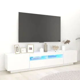 Mueble para TV con luces LED blanco 200x35x40 cm de vidaXL, Muebles TV - Ref: Foro24-3081906, Precio: 135,30 €, Descuento: %
