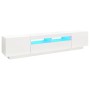 Mueble para TV con luces LED blanco 200x35x40 cm de vidaXL, Muebles TV - Ref: Foro24-3081906, Precio: 131,70 €, Descuento: %