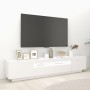 Mueble para TV con luces LED blanco 200x35x40 cm de vidaXL, Muebles TV - Ref: Foro24-3081906, Precio: 131,70 €, Descuento: %