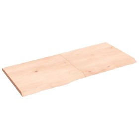 Estante de pared madera maciza roble sin tratar 140x60x(2-4) cm en Estanterías | Comprar online en Foru.es