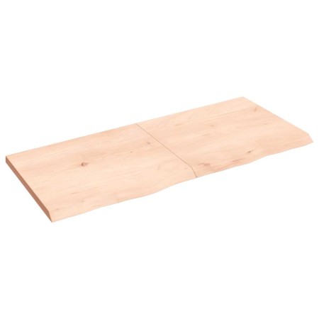 Estante de pared madera maciza roble sin tratar 140x60x(2-4) cm en Estanterías | Comprar online en Foru.es