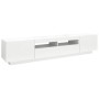 Mueble para TV con luces LED blanco 200x35x40 cm de vidaXL, Muebles TV - Ref: Foro24-3081906, Precio: 131,70 €, Descuento: %