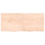 Estante de pared madera maciza roble sin tratar 140x60x(2-4) cm en Estanterías | Comprar online en Foru.es