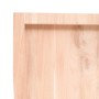 Estante de pared madera maciza roble sin tratar 140x60x(2-4) cm en Estanterías | Comprar online en Foru.es