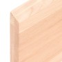 Estante de pared madera maciza roble sin tratar 140x60x(2-4) cm en Estanterías | Comprar online en Foru.es