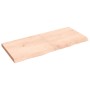 Estante de pared madera maciza roble sin tratar 140x60x(2-6) cm en Estanterías | Comprar online en Foru.es