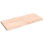 Estante de pared madera maciza roble sin tratar 140x60x(2-6) cm en Estanterías | Comprar online en Foru.es