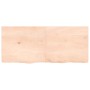 Estante de pared madera maciza roble sin tratar 140x60x(2-6) cm en Estanterías | Comprar online en Foru.es