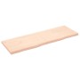 Estante de pared madera maciza roble sin tratar 180x60x(2-6) cm en Estanterías | Comprar online en Foru.es
