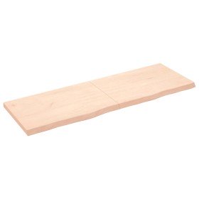 Estante de pared madera maciza roble sin tratar 180x60x(2-6) cm en Estanterías | Comprar online en Foru.es