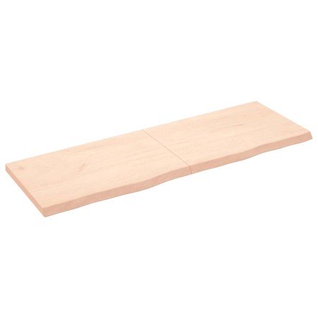 Estante de pared madera maciza roble sin tratar 180x60x(2-6) cm en Estanterías | Comprar online en Foru.es