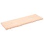 Estante de pared madera maciza roble sin tratar 180x60x(2-6) cm en Estanterías | Comprar online en Foru.es