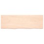 Estante de pared madera maciza roble sin tratar 180x60x(2-6) cm en Estanterías | Comprar online en Foru.es