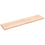 Estante de pared madera maciza roble sin tratar 220x50x(2-6) cm en Estanterías | Comprar online en Foru.es