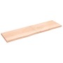 Estante de pared madera maciza roble sin tratar 220x60x(2-6) cm en Estanterías | Comprar online en Foru.es