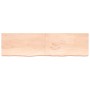 Estante de pared madera maciza roble sin tratar 220x60x(2-6) cm en Estanterías | Comprar online en Foru.es