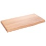 Estante de pared madera de roble tratada marrón claro 40x20x2cm en Estanterías | Comprar online en Foru.es