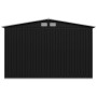 Caseta de jardín de acero gris antracita 257x205x178 cm de vidaXL, Cobertizos - Ref: Foro24-47030, Precio: 344,04 €, Descuent...