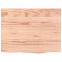 Estante de pared madera de roble tratada marrón claro 40x30x2cm en Estanterías | Comprar online en Foru.es