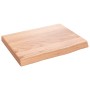 Estante pared madera roble tratada marrón claro 40x30x(2-4) cm en Estanterías | Comprar online en Foru.es