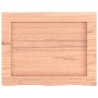 Estante pared madera roble tratada marrón claro 40x30x(2-4) cm en Estanterías | Comprar online en Foru.es