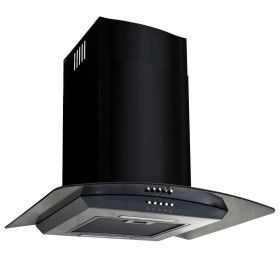 Campana extractora pared 60 cm acero inoxidable 756 m³/h negro de vidaXL, Extractores - Ref: Foro24-50707, Precio: 157,58 €, ...