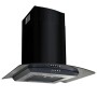 Campana extractora pared 60 cm acero inoxidable 756 m³/h negro de vidaXL, Extractores - Ref: Foro24-50707, Precio: 157,58 €, ...