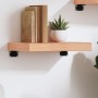 Estante pared madera roble tratada marrón claro 40x30x(2-6) cm en Estanterías | Comprar online en Foru.es