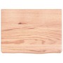 Estante pared madera roble tratada marrón claro 40x30x(2-6) cm en Estanterías | Comprar online en Foru.es