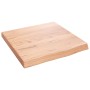 Estante pared madera roble tratada marrón claro 40x40x(2-4) cm en Estanterías | Comprar online en Foru.es