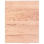 Estante de pared madera de roble tratada marrón claro 40x50x2cm en Estanterías | Comprar online en Foru.es