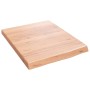 Estante pared madera roble tratada marrón claro 40x50x(2-4) cm en Estanterías | Comprar online en Foru.es