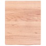 Estante pared madera roble tratada marrón claro 40x50x(2-4) cm en Estanterías | Comprar online en Foru.es
