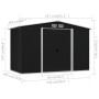 Caseta de jardín de acero gris antracita 257x205x178 cm de vidaXL, Cobertizos - Ref: Foro24-47030, Precio: 344,04 €, Descuent...