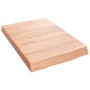 Estante pared madera roble tratada marrón claro 40x60x(2-6) cm en Estanterías | Comprar online en Foru.es