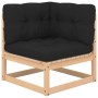 Juego de muebles de jardín 9 pzas y cojines madera maciza pino de vidaXL, Conjuntos de jardín - Ref: Foro24-3083735, Precio: ...